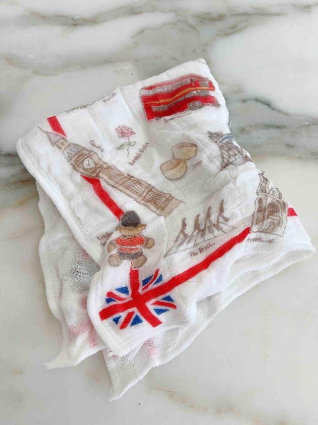 六層紗擦拭布 英國可愛元素 日本製(兩件)
