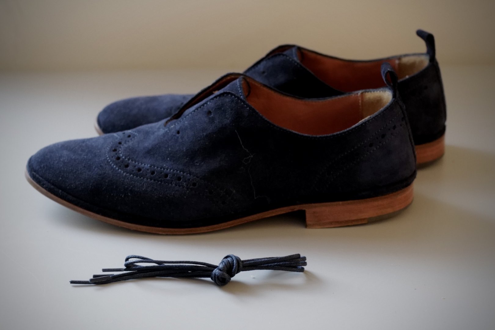 義大利手工鞋 賽車芭蕾 (深藍公爵-麂皮)