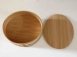 日本原木便當盒 雙層橢圓形